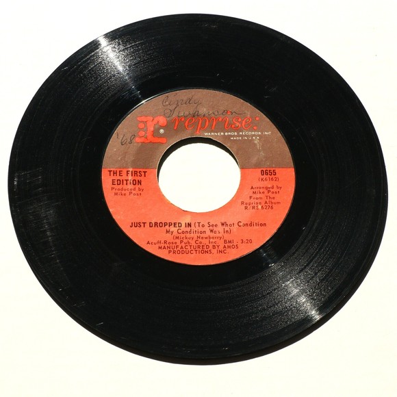 The First Edition Just Dropped In/Shadow In The Corner Of 45 rpm Vinyl 7" Record - Picture 3 of 9